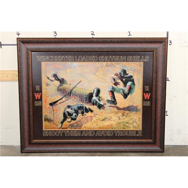 XL Reproduction 1908 Winchester Shells Advertisement "Shoot Them and Avoid Trouble"