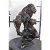 Image 5 : BRONZE LION and LIONESS Sculpture, Weight 14lbs