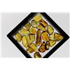Image 2 : (20) Pieces of Authentic "Baltic Gold" AMBER Fossil Gemstones (ONE$)
