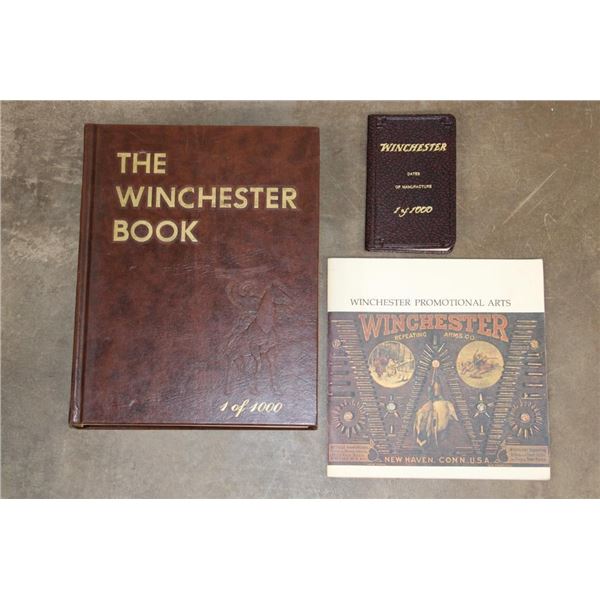 (3) Winchester Books. 2 have been signed by the author George Madis (ONE$)