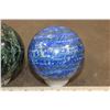 Image 10 : (1) GREEN APATITE Mineral Sphere and (1) LAPIS LAZULI Mineral Sphere (ONE$)