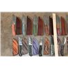 Image 2 : (40) *New* Damascus Steel and Carbon Steel Knives (ONE$)