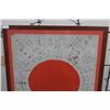 Image 10 : Original WW2 Japanese Silk Yosegaki Hinomaru "Good Luck" Flag signed from the 1940s (Double sided)