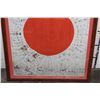 Image 11 : Original WW2 Japanese Silk Yosegaki Hinomaru "Good Luck" Flag signed from the 1940s (Double sided)