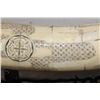Image 14 : Antique Hand-carved and Scrimshawed Chinese Tusk Horn made from Bone Plates