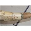 Image 17 : Antique Hand-carved and Scrimshawed Chinese Tusk Horn made from Bone Plates