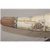 Image 6 : Antique Hand-carved and Scrimshawed Chinese Tusk Horn made from Bone Plates