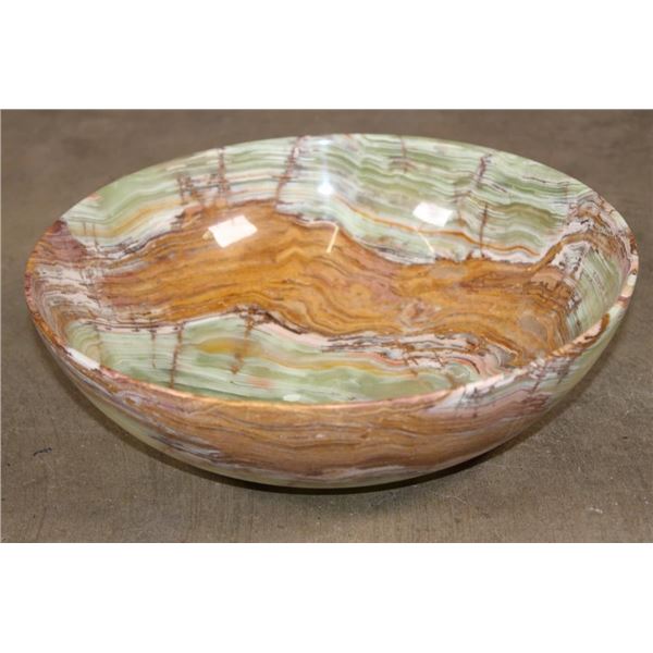 Big Banded GREEN ONYX Bowl