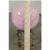 Image 10 : XL 11 lb ROSE QUARTZ Crystal Sphere with a Decorative BRASS Display Stand
