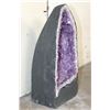 Image 4 : Big 61 lb Deep Purple AMETHYST Crystal Geode Cathedral