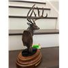 Image 4 : "The Breen Buck" Statue by artist Dick Idol on a Marble and Wood Base