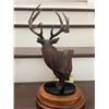 Image 5 : "The Breen Buck" Statue by artist Dick Idol on a Marble and Wood Base