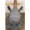 Image 17 : *TEXAS RESIDENTS ONLY* XL *Real Skin* WHITE RHINOCEROS Shoulder Mount with Reproduction Horns