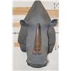 Image 3 : *TEXAS RESIDENTS ONLY* XL *Real Skin* WHITE RHINOCEROS Shoulder Mount with Reproduction Horns