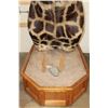 Image 9 : XXL 11' Tall GIRAFFE Pedestal Mount on a Wood Base with Wheels