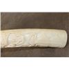 Image 11 : *TEXAS RESIDENTS ONLY* Hand-carved or Scrimshawed AFRICAN ELEPHANT IVORY Tusk with an Animal Scene