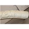 Image 12 : *TEXAS RESIDENTS ONLY* Hand-carved or Scrimshawed AFRICAN ELEPHANT IVORY Tusk with an Animal Scene