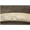 Image 7 : *TEXAS RESIDENTS ONLY* Hand-carved or Scrimshawed AFRICAN ELEPHANT IVORY Tusk with an Animal Scene