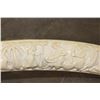 Image 9 : *TEXAS RESIDENTS ONLY* Hand-carved or Scrimshawed AFRICAN ELEPHANT IVORY Tusk with an Animal Scene