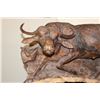 Image 6 : Huge Original Hand-carved Leadwood Sculpture of 3 CAPE BUFFALO by artist Robert Nzali
