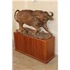 Image 3 : XXL Original Leadwood Carving of a CAPE BUFFALO by artist Robert Nzali