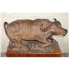 Image 5 : XXL Original Leadwood Carving of a CAPE BUFFALO by artist Robert Nzali