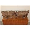 Image 18 : XL Original Hand-carved Leadwood Sculpture of 2 CAPE BUFFALO by African artist Robert Nzali