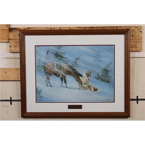 "The Rescue" Limited Edition Artist Proof #3/35 signed by artist Theresa C. Black with a COA