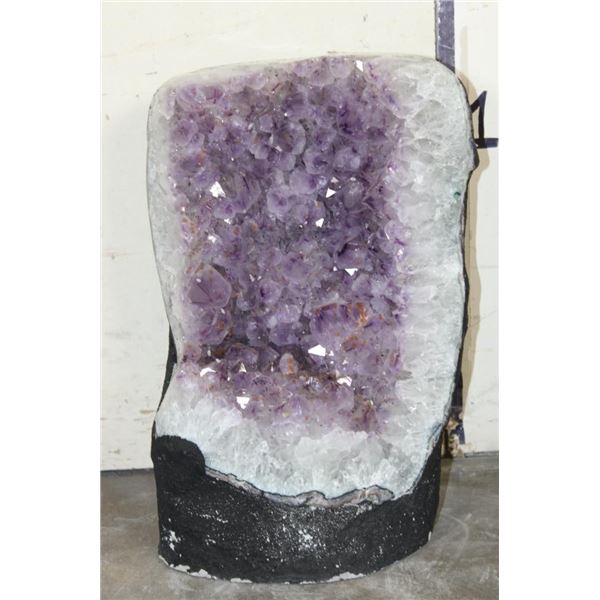 Big 57 lb AMETHYST Crystal Geode Cathedral