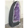 Image 3 : Big 57 lb AMETHYST and Clear Quartz Crystal Geode Cathedral