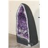 Image 4 : Big 57 lb AMETHYST and Clear Quartz Crystal Geode Cathedral