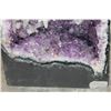 Image 5 : Big 57 lb AMETHYST and Clear Quartz Crystal Geode Cathedral
