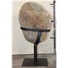 Image 10 : Big 20 lb Natural Druzy AMETHYST Crystal Cluster on a custom Metal Stand