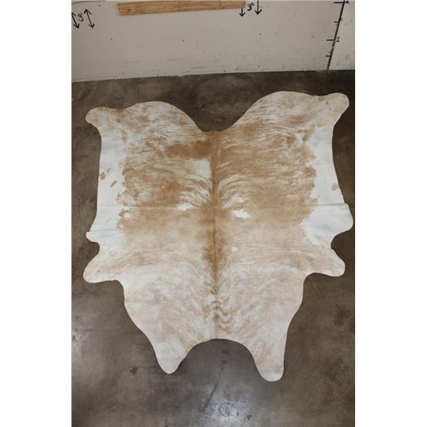 *Brand New* XL Champagne and White Brindle COW HIDE