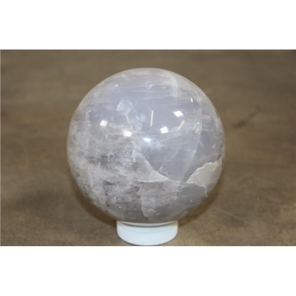 Big 6 lb SMOKEY QUARTZ Crystal Semi-precious Mineral Sphere