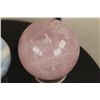 Image 3 : (4) Semi-Precious Polished MINERAL Spheres with Plastic Ring Stands (ONE$)