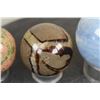 Image 7 : (4) Semi-Precious Polished MINERAL Spheres with Plastic Ring Stands (ONE$)