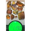 Image 1 : (10) Pieces of Authentic Myanmar AMBER Fossil Insect and Plant Specimens, Weight: 11.9 g (ONE$)