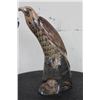 Image 2 : Beautiful EAGLE Carved and Scrimshawed from a WATER BUFFALO Horn