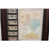 Image 2 : Big Reproduction "Republic of Texas/Alamo" Map and 6 Reproduction Texas Currency Notes