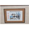 Image 10 : (3) Framed Wyoming Conservation Stamps with their matching Art Prints (ONE$)