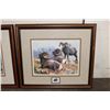 Image 11 : (3) Framed Wyoming Conservation Stamps with their matching Art Prints (ONE$)