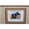 Image 14 : (3) Framed Wyoming Conservation Stamps with their matching Art Prints (ONE$)