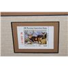 Image 6 : (3) Framed Wyoming Conservation Stamps with their matching Art Prints (ONE$)