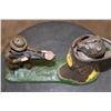 Image 7 : 1950's "Teddy and the Bear" Mechanical Bank, Early Reproduction