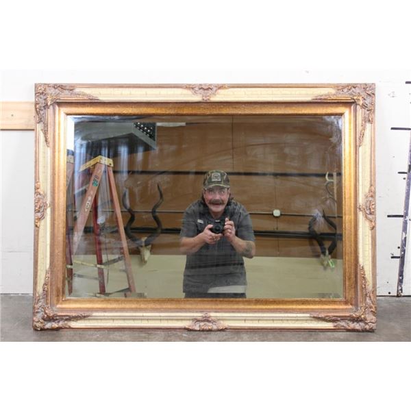 Big Contemporary MIRROR in an Ornate Antique Style Frame