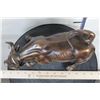 Image 3 : BRONZE "Wall Street" BULL Sculpture, Weight 3lbs
