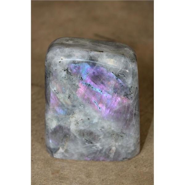 3 lb Formed and Polished LABRADORITE Specimen with a Cut Base