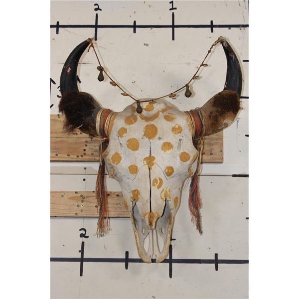 Painted and Embellished BUFFALO/BISON Skull
