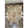 Image 1 : *Brand New* Champagne and White COW HIDE with a Brand